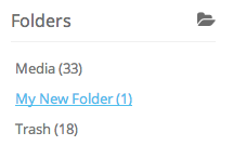 embed signage Digital Signage Software SaaS Online Cloud Based Content Management System - Support FAQs - Add Media To Folder  - Side Bar View
