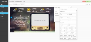 embed signage Digital Signage SaaS Online Cloud Based Content Management System - V4 Software Launch - Improved Layout Builder
