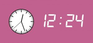 embed signage - digital signage software - time widget analogue and digital