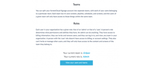 embed signage - digital signage software - screen cloud account segmentation