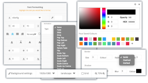 embed signage - digital signage software - alternative to screen cloud - layout builder design tools