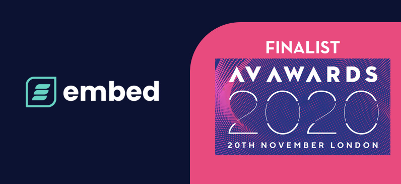 embed signage - digital signage software - AV Awards 2020 Finalists