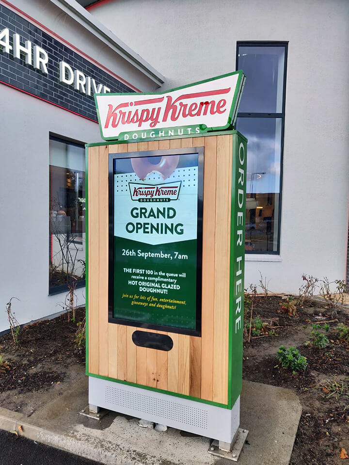 embed signage - digital signage software - Krispy Kreme UK