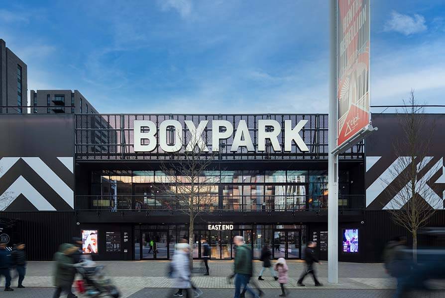 embed signage - digital signage software - Boxpark customer story - Wembley