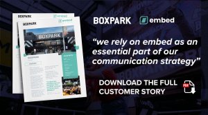 embed signage - digital signage software - Boxpark customer story