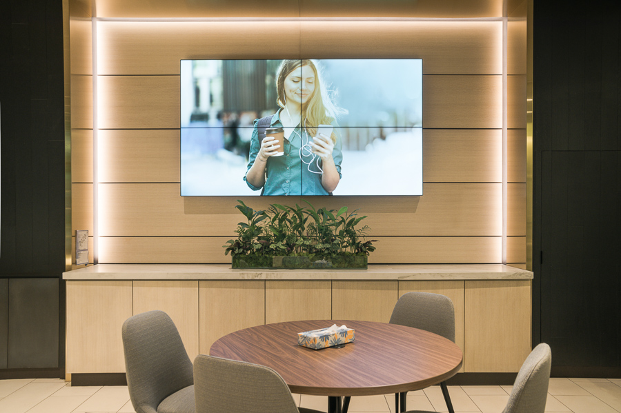 embed signage - digital signage software - customers WaFd Bank Video Wall