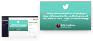embed signage - digital signage software - Fifa World Cup 2022 Qatar - Twitter Widget