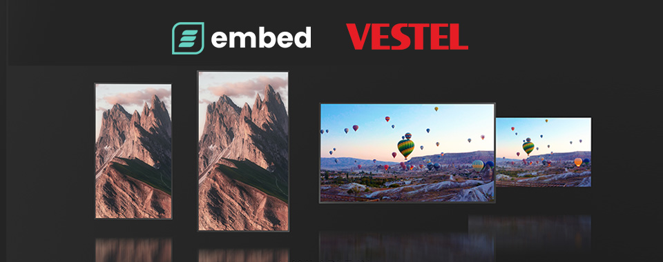 vestel embed digital signage android 9 soc displays