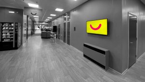 embed signage digital signage software - barnsley premier leisure BPL - corridor display gym fitness leisure digital signage