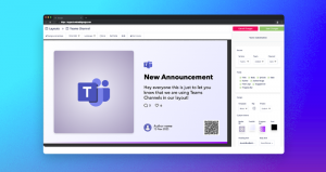 embed signage - digital signage software - microsoft teams channel posts on every screen customise